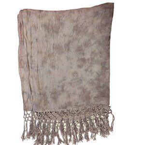 Brokedown Scarf Military‎ Marble Wrap Fringe Acid Space Wash Rayon Boho Goth